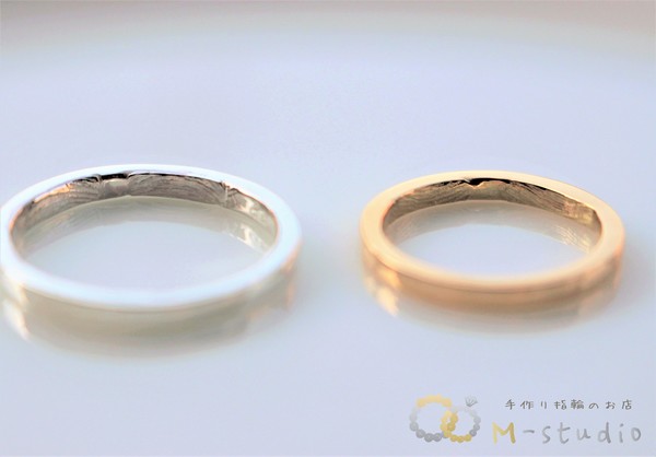 結婚指輪（マリッジリング）指紋入り無料