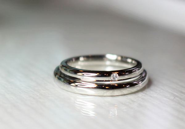 結婚指輪（マリッジリング）プラチナ　ダイヤモンド