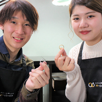 見せ合いながら作った結婚指輪のサムネイル