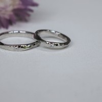カップルレポート手作り結婚指輪　お互いの誕生石のサムネイル