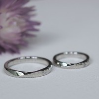 カップルレポート手作り結婚指輪　お互いの誕生石のサムネイル