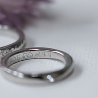 カップルレポート手作り結婚指輪　お互いの誕生石のサムネイル